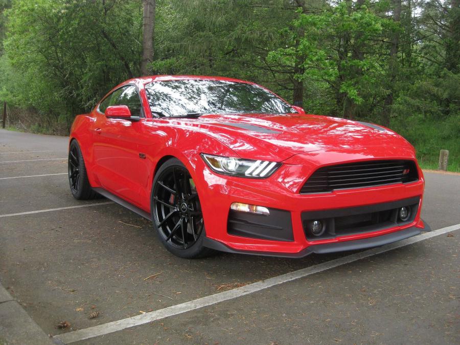 Ford Mustang GT Red on Vorsteiner Wheels (V-FF 101) '2016